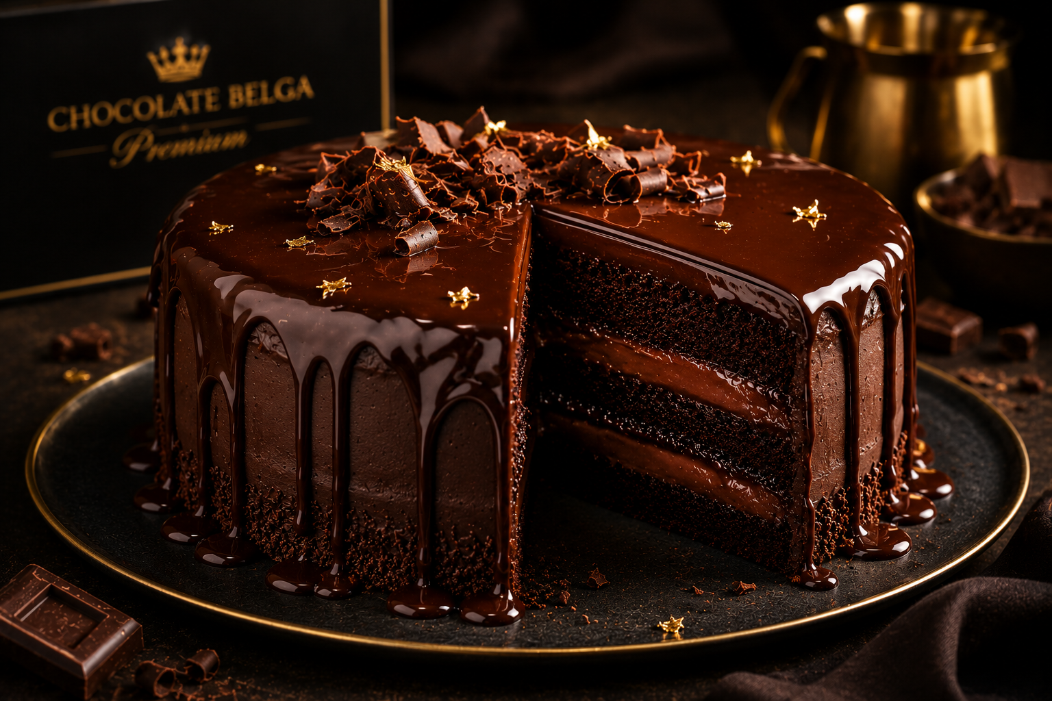 bolo de chocolate premium
